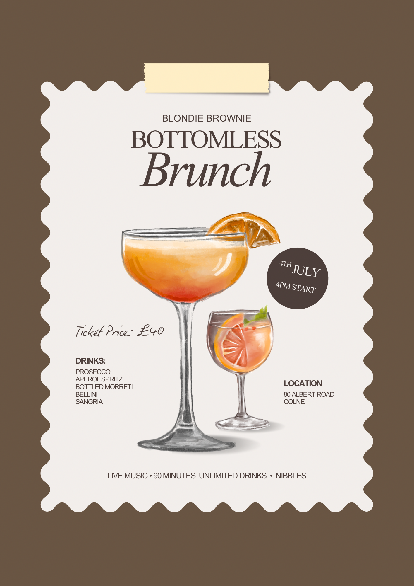 BOTTOMLESS BRUNCH 🍾